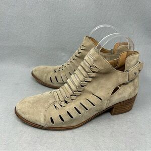 Sam Edelman Taupe Putty Pierson Boots  7.5 Ankle Booties Suede